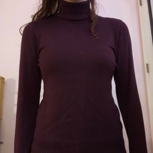 Maroon Turtleneck
